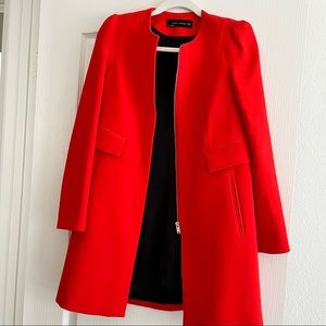 Zara Red Coat XS